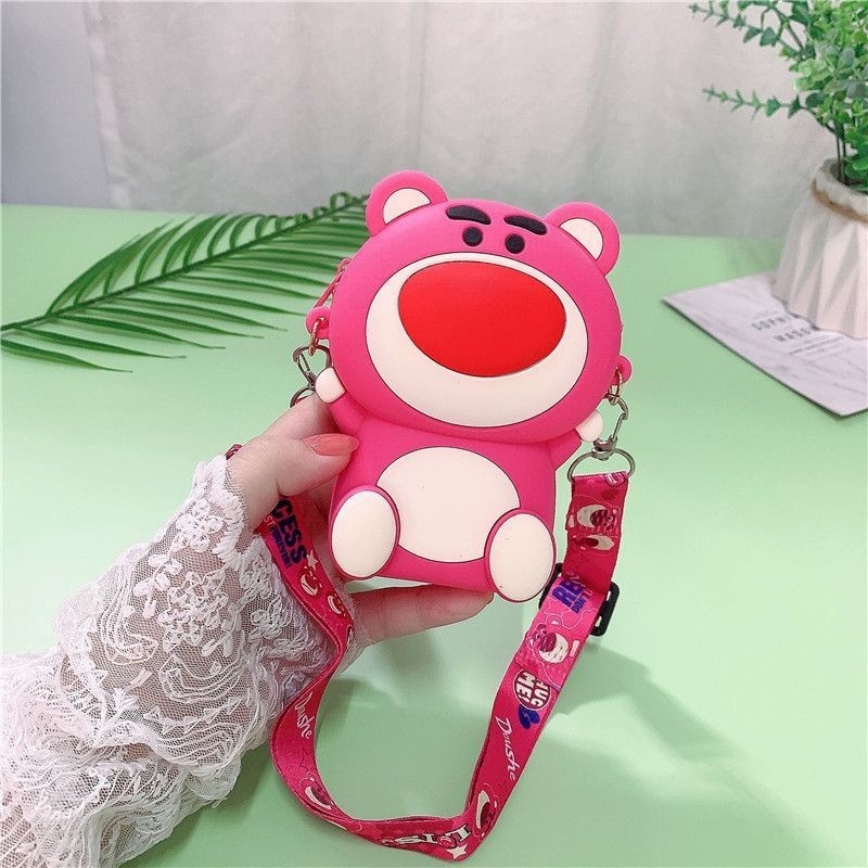 cod☜☞ready Tas Selempang Anak Rubber Jelly karakter/ Sling Bag Lucu/Dompet koin/ Tas Coin lagilaku