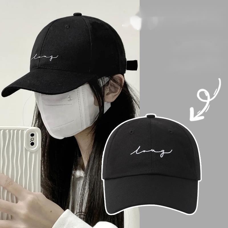 Topi Baseball Geometri Alfabet Tren Versi Korea Shade