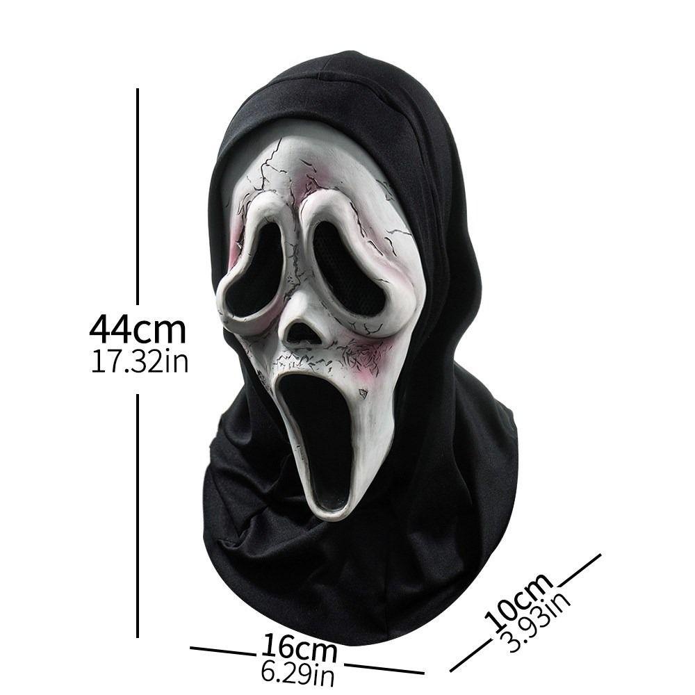 Lanfy Noda Darah Hitam Penutup Kepala Topeng Topeng Untuk Pria Dan Wanita Dekorasi Prop Prom Perlengkapan Pesta Halloween Party Ghost Face Mask Horror Masks