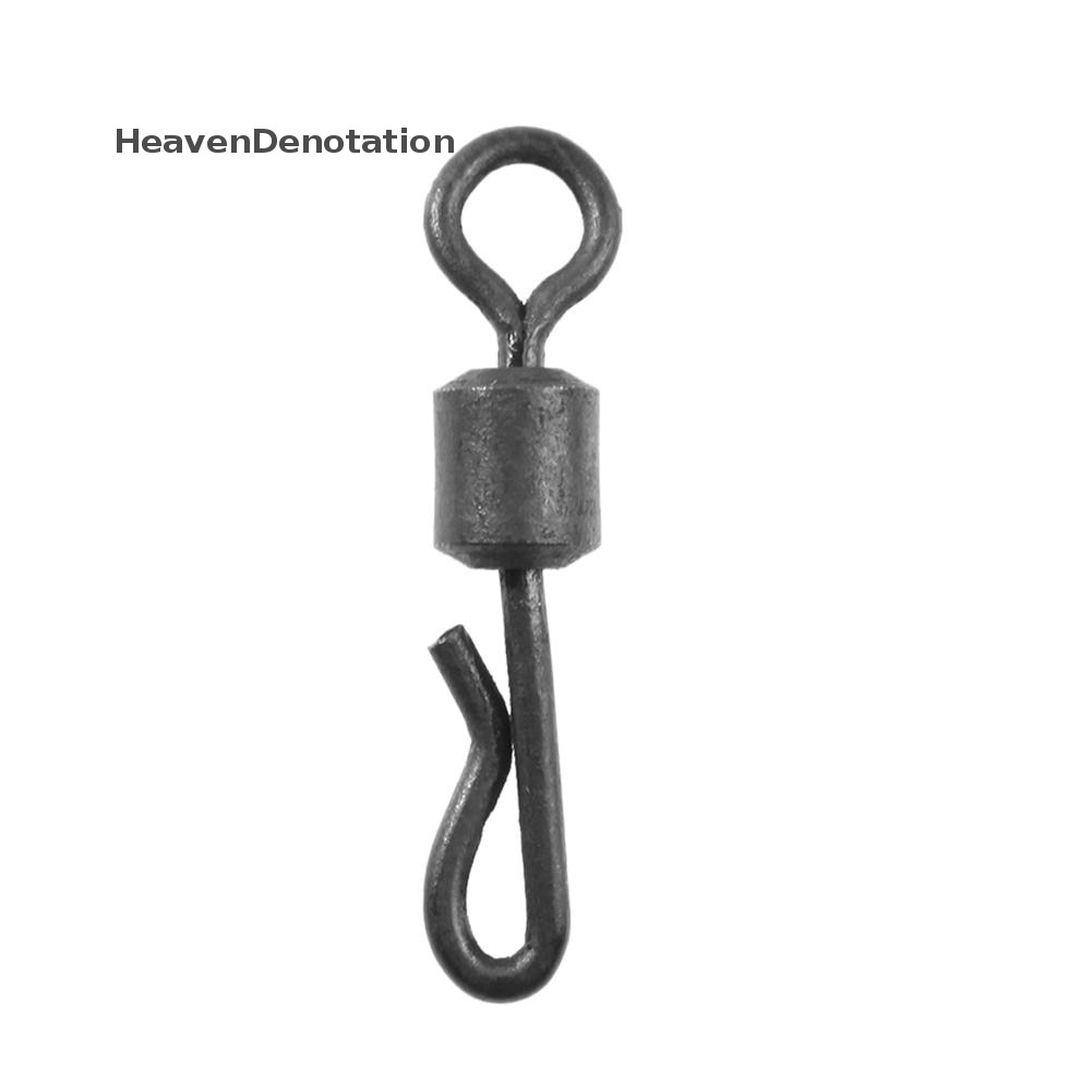 [HeavenDenotation] 100pcs Konektor Pancing Bearing Swivel Q-Shaped Quick Change Swivels Untuk Ikan Gurame HDV