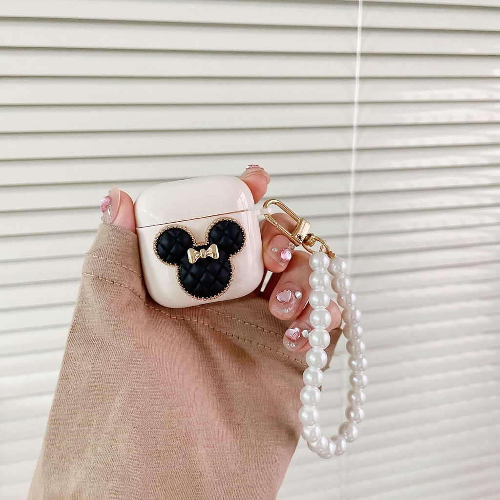 Casing Headphone Lucu Untuk Apple Airpods3Cover Pelindung DIY Untuk Airpods1 2airpods Pro 2nd Cases Dengan Gantungan Kunci