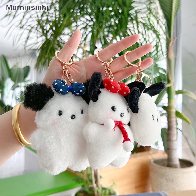 Mornin Tokoh Anime Kawaii Pochacco Plushie Boneka Liontin Gantungan Kunci Kartun Lucu Boneka Binatang Lembut Mainan Mewah Keychain id