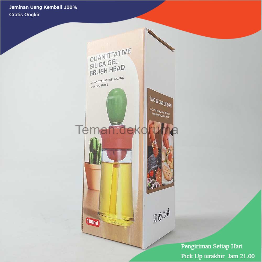 TD - DPR Urijik Botol Minyak Kuas 2 in 1 Silicone Oil Bottle Brush Dispenser - UR18