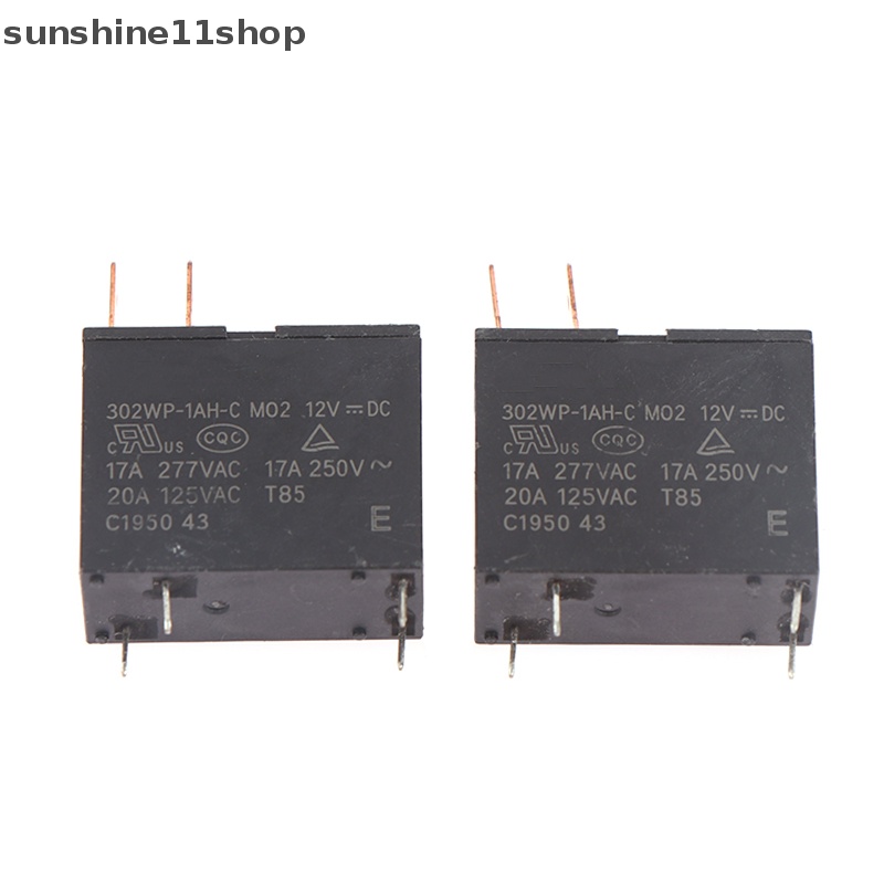 Sho 2pcs Relay 12V 302WP-1AH-C M02 12VDC 4pin Untuk Microwave Oven N