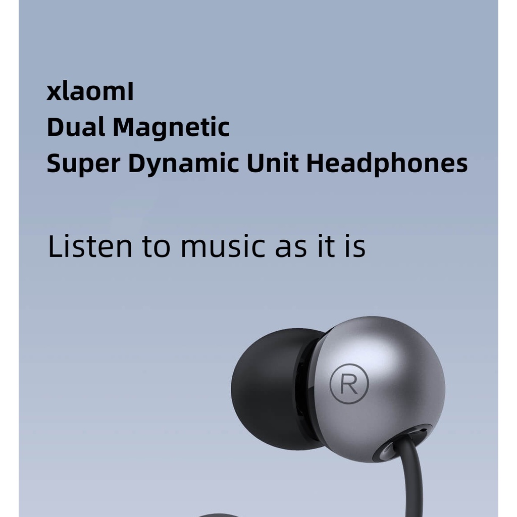 2023terbaru Xiaomi Dual Magnetic Super Dynamic Unit Headphones Hi-Res Audio Bersertifikat Reproduksi Suara Asli Berkualitas Tinggi