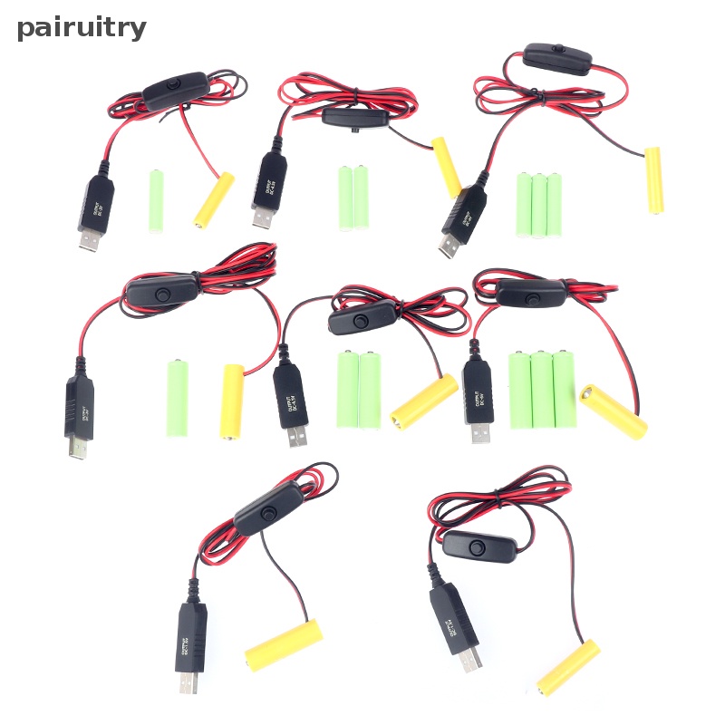 Prt Dummy Adapter USB Power Supply Switch Kabel Ganti Untuk Remote Kamera Mainan LED Strip PRT