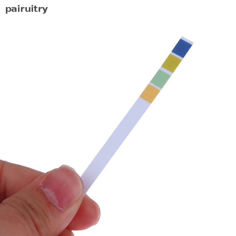 Prt 100Pcs Kertas Indikator Asam Alkali Universal 1-14 Strip Tes PH Untuk Air Kosmetik Akuarium PRT