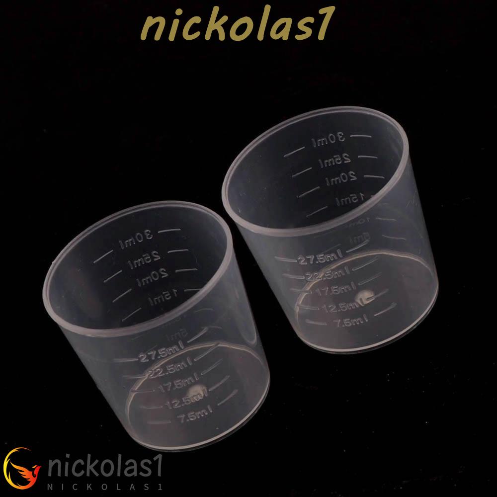 Nickolas1 Graduated Cups 1oz/30ml Alat Ukur Plastik Resin Transparan