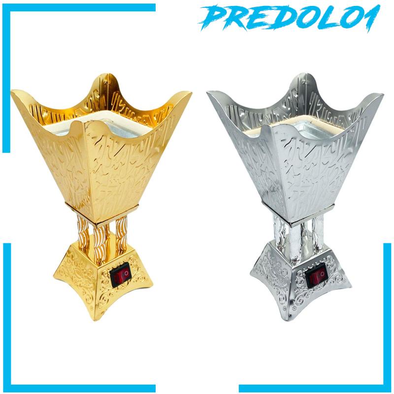 [Predolo1] Burner Holder Elektrik Censer Metal Arab Untuk Kantor Rumah Ruang Tamu