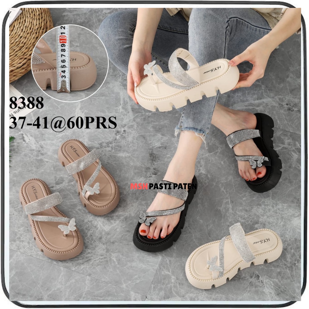 Sandal HYS 8389 Sandal Jepit Kuou-Kupu Import Wanita