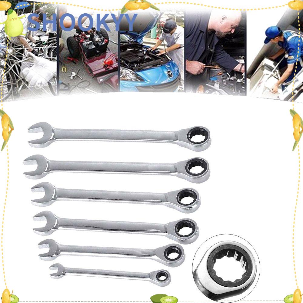 Chookyy Reversible Ratchet Wrench Torsi Tinggi 72gigi Chrome Vanadium Nut Tool