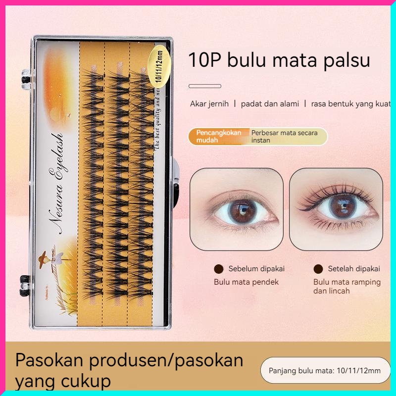 Fake Eyelashes / Bulu Mata Eye Lash Extension 2D 3D 4D 5D 6D 10D Russian Extension Eyelash Extension Bulu Mata Palsu Bulu Mata Palsu Individual Grafting Eyelashes Single-cluster False Eyelash