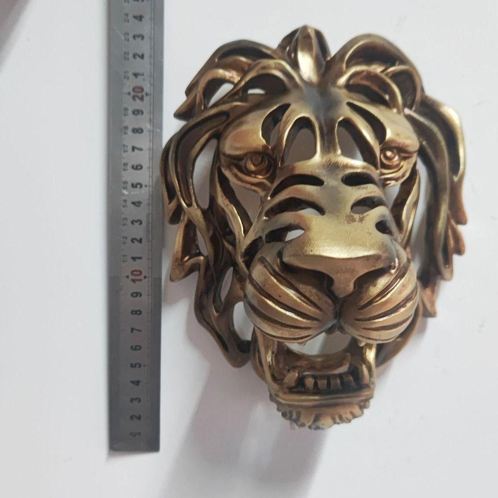 CHOOKYY Chookyy Lion Head Wall Art Ornamen Gantung Kualitas Tinggi Untuk Taman Rumah Dinding Tempel Art