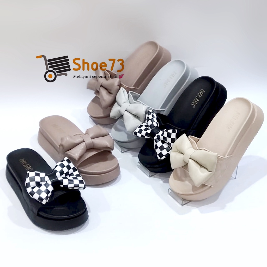 BARA-BARA 219 V-7 SIZE 36-40 ORIGINAL | Sandal Wedges Selop Jelly Pita Wanita | Sendal Kokop Impor