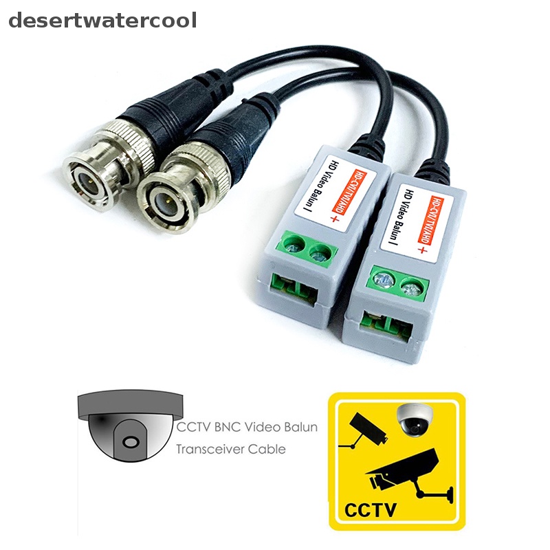 Deid 1pasang 1080P AHD/HD-CVI/TVI/CVBS HD Video Balun Pemancar Cat5 Cat6 Video Balun Martijn