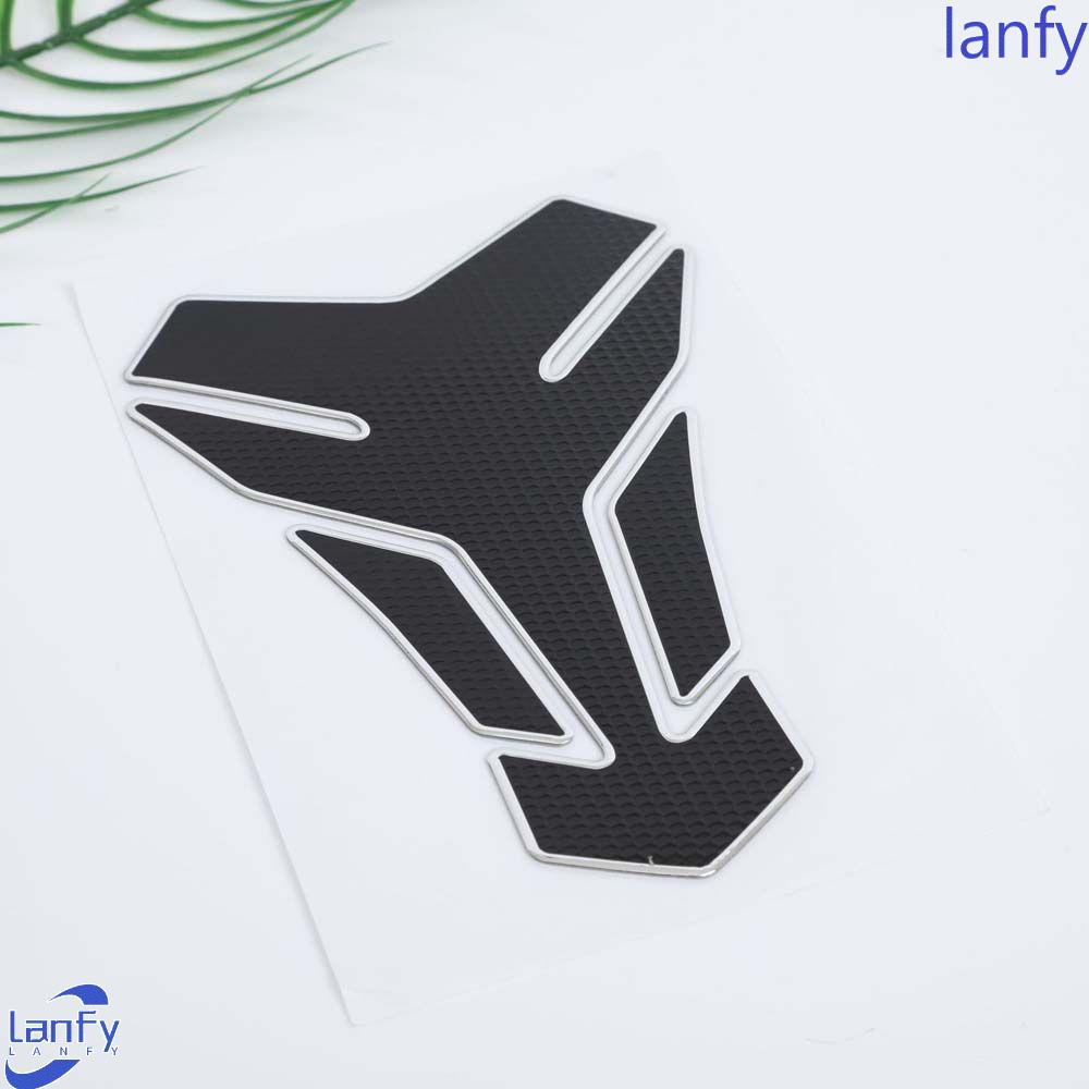 Lanfy Stiker Tangki Motor Kepribadian Universal Tulang Ikan Stiker Perekat Dekorasi Aksesoris Pelindung Otomatis Bahan Bakar Minyak Tangki Gas Stiker Motor Decal