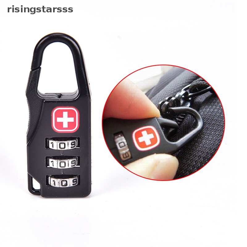 Rsid Span-new 1pc Peralatan Camping Outdoor Multi Tool Luggage Password Lock Padlock Jelly