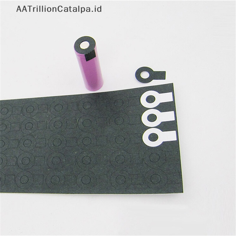 Aatrillioncatalpa 70pcs 18650 Insulag Pad Protection Gasket Kertas Barley Single Pad ID