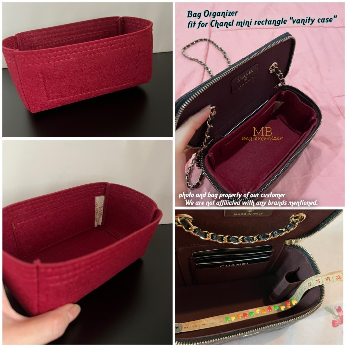 CC Vanity Case Mini Rectangle Size Bag Organizer