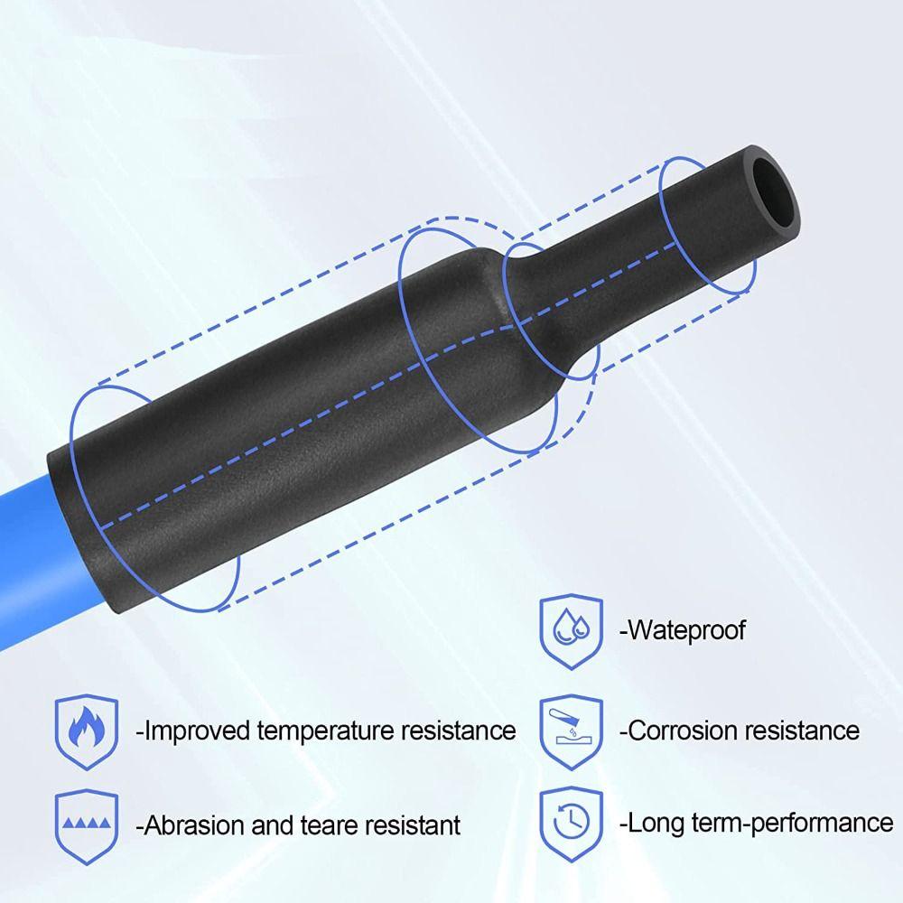 TOP 355pcs Heat Shrink Tubing Glue Tube Anti Air Industri Heat-Shrink Tubing Rasio 3:1