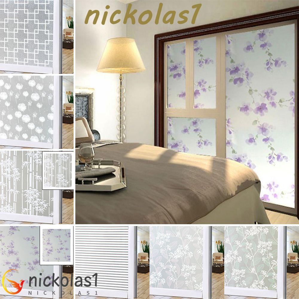 Nickolas1 Kaca Film Frosted Penutup Pelindung Privasi Kamar Tidur