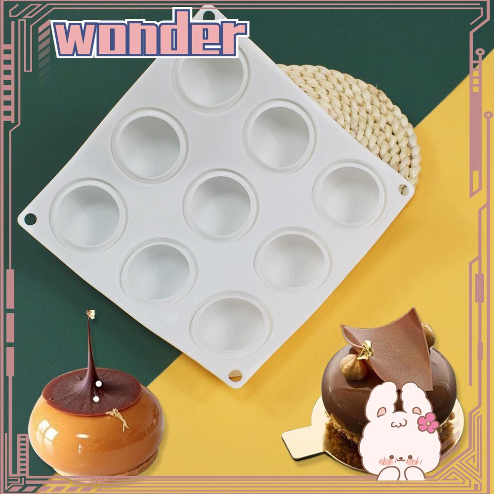 Wonder 3D Hemisphere Jelly Dome Handmade 9rongga Alat Dekorasi Kue Cetakan Coklat Mousse