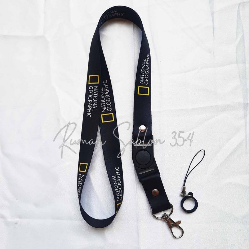 

lanyard NATIONAL GEOGRAPHIC lanyard DISTRO gantungan kunci name tag id card kartu nama / tali lanyard gantungan leher