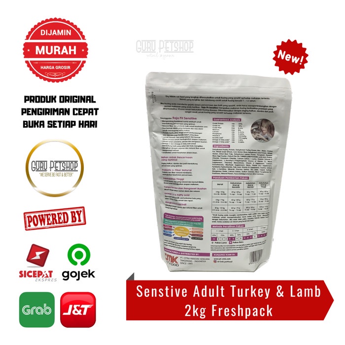 Raja Fit Sensitive Maintenance Digestion 2kg Makanan Kucing Rajafit