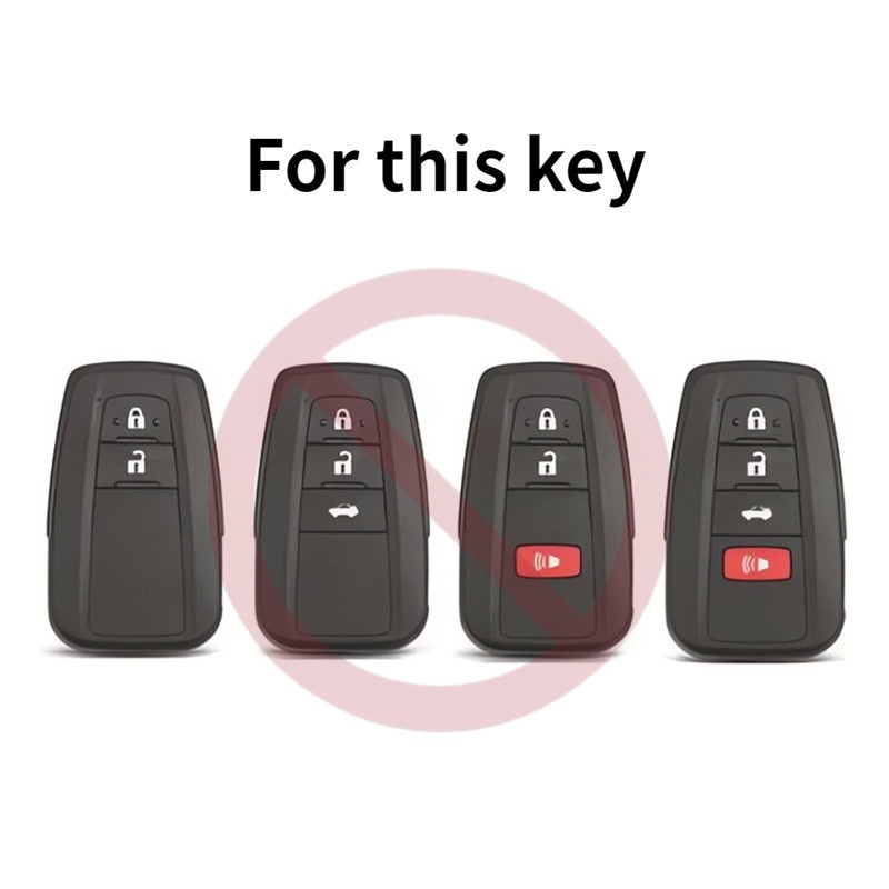 Kasus Kunci TPU Penutup Jarak Jauh Mobil Gantungan Untuk Toyota Camry CHR Corolla RAV4 Avalon Land Cruiser Prado Prius Levin Cangkang Pelindung Car Remote Key Case