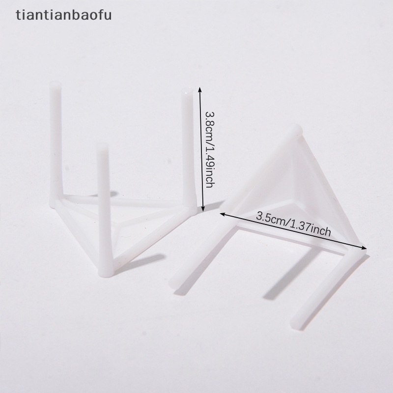 [tiantianbaofu] 100 Pcs Pizza Saver Stand Putih Plastik Tripod Stack Memperbaiki Rak Baking Alat Butik