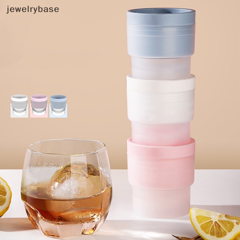 [jewelrybase] 1pc Cetakan Ice Ball Maker Tutup Silikon Bulat Sphere Cube Untuk Cocktail Whiskey Boutique