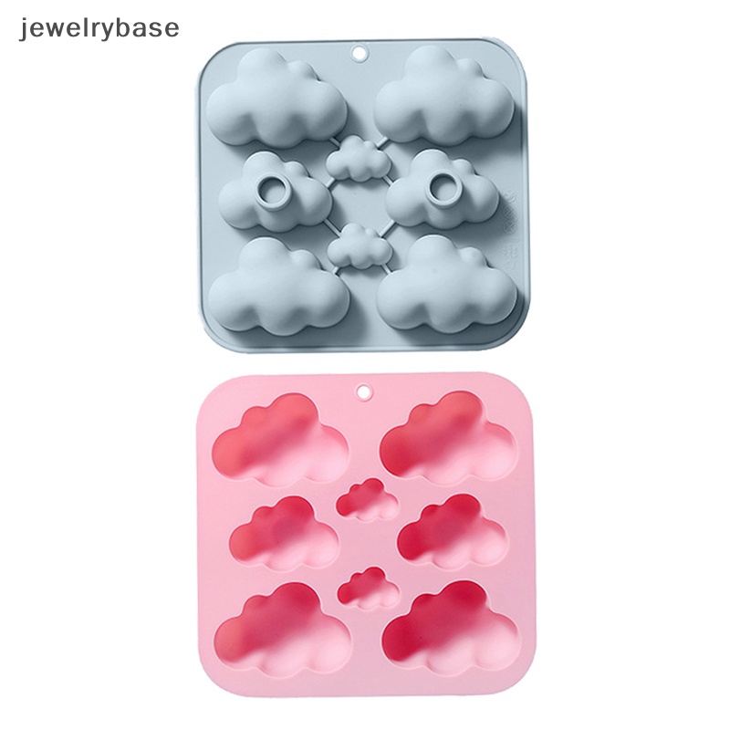 [jewelrybase] 1pc 8rongga Kartun Awan Cetakan Silikon DIY Resin Plester Membuat Cetakan Butik