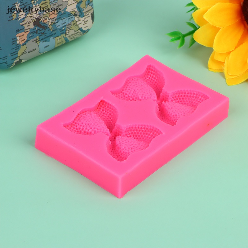 [jewelrybase] 1pc Cetakan Silikon Ikatan Simpul 3D Untuk Topper Kue Fondant Alat Cetakan Coklat Butik