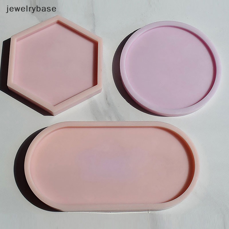 [jewelrybase] Tray Cetakan Kotak Penyimpanan Cetakan Silikon DIY Coaster Cetakan Kristal Asbak Pot Cetakan Butik