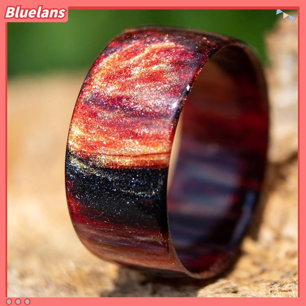 [BLS] Cincin Wanita Warna-Warni Resin Akrilik Eye-catching Romantic Sky Women Circlet Untuk Club