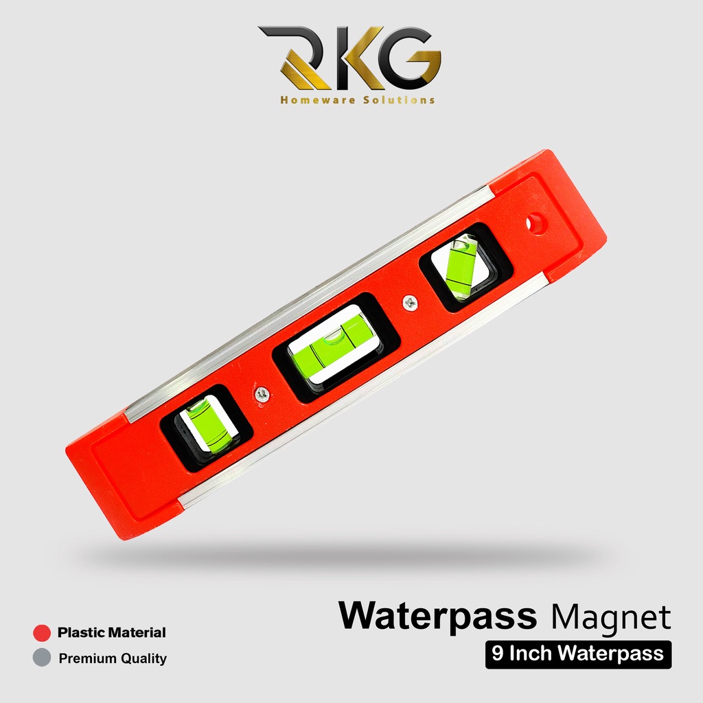 Waterpas Magnet 9 Inci 22.5cm Waterpass l Alat Ukur Tukang