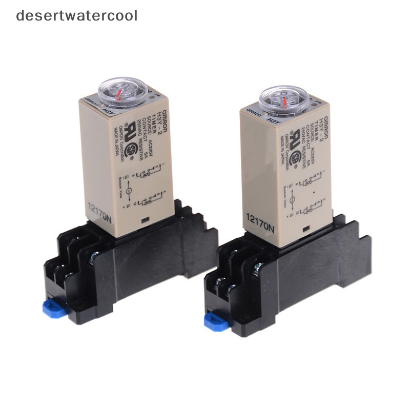 Deid 220V H3Y-2 Power On Time Relay Delay Timer 0-30s /60s DPDT &amp; Base Socket Martijn