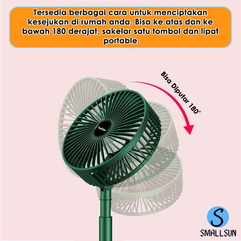 (SS) Kipas Angin Lipat Multifungsi Kipas Angin Mini Fan Portable Putar 180 buat kantoran