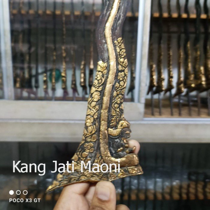 keris sabuk inten omyang jimbe kinatah Asli Paling Mewah DS4333