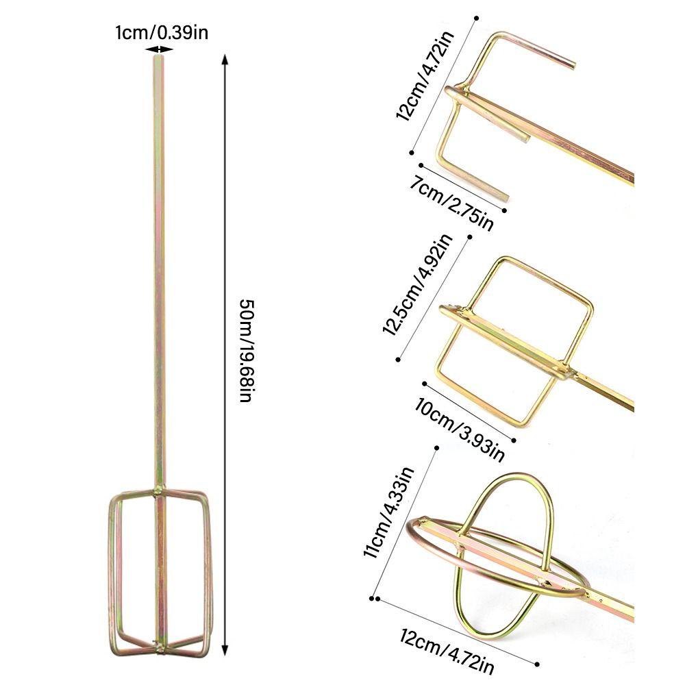 TOP Plester Pengaduk Cat Professional Mortar Alat Aksesoris Pengaduk Lumpur Cat Konstruksi Grouting Tool Hexagon Shaft