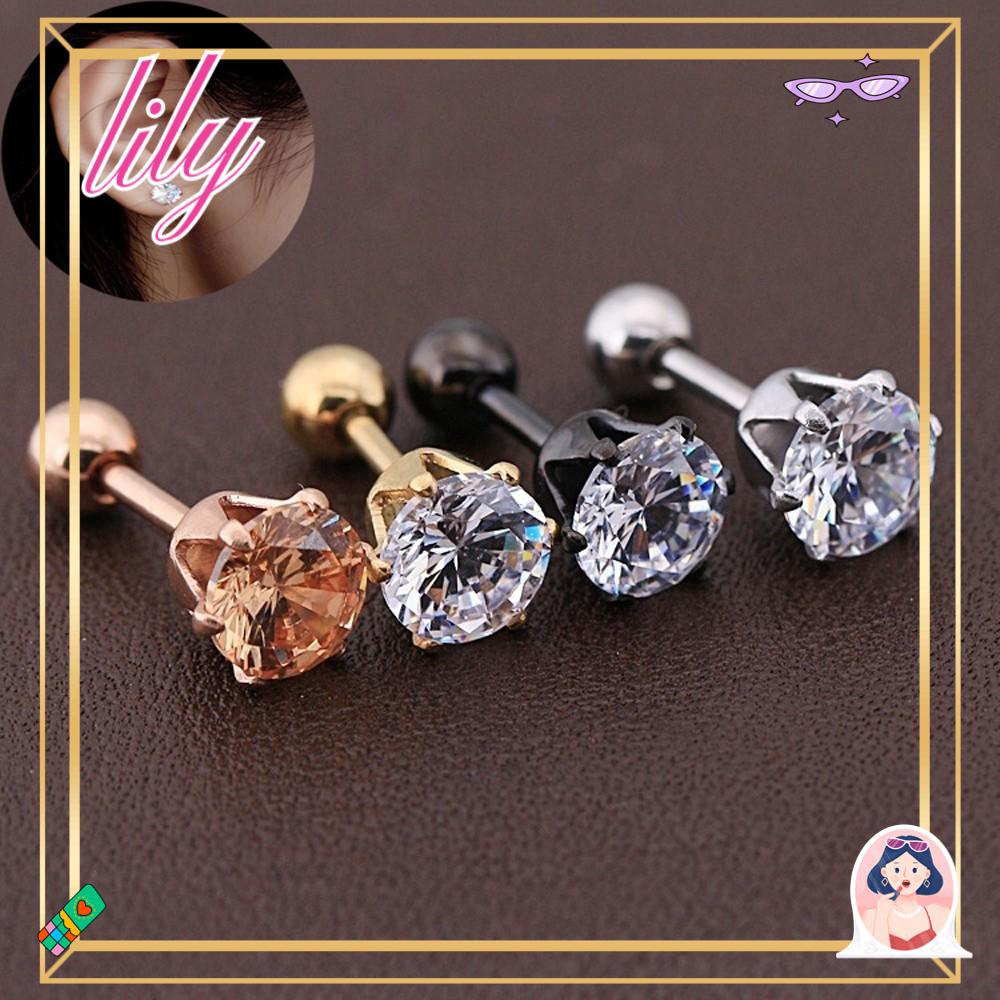 Lily 1pcs Anting Mode Empat Cakar Perhiasan Drop Titanium Steel