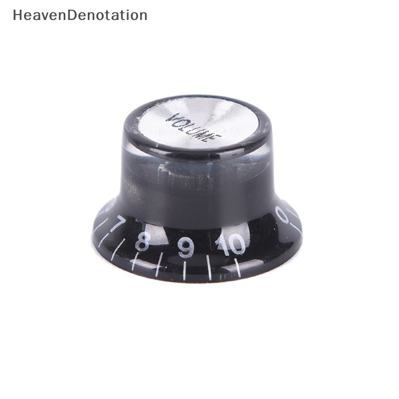 [HeavenDenotation] 1set/guitar 2tone 2tombol Kontrol VOLUME Lonceng Topi Atas Silver Untuk Gitar HDV