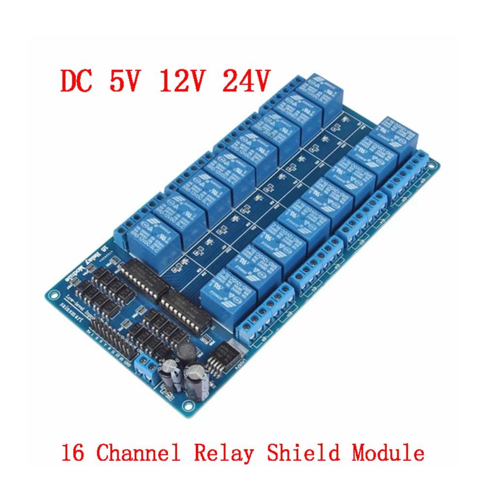 Modul Relay 16channel Populer Untuk arduino optocoupler PIC ARM Power Relay