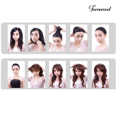 Twowood Wanita Gadis Seksi Panjang Fashion Cosplay Keriting Penuh Bergelombang Wig Rambut Ekstensi