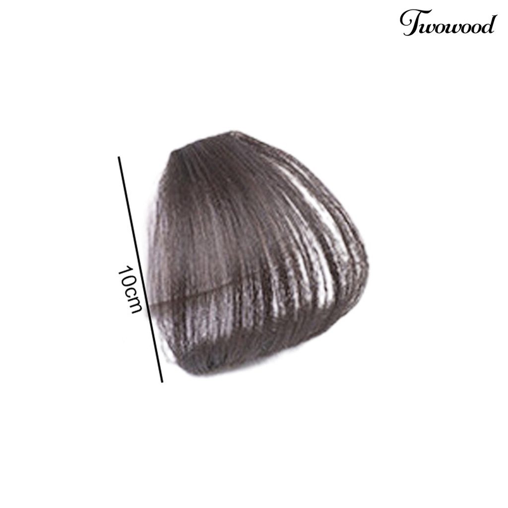 Twowood Poni Rambut Palsu Warna Vibrant Friendly Untuk Kulit Berbulu Mulus Realistis Hias Serat Faux Air Bangs Wanita Wig Aksesoris Untuk Lady