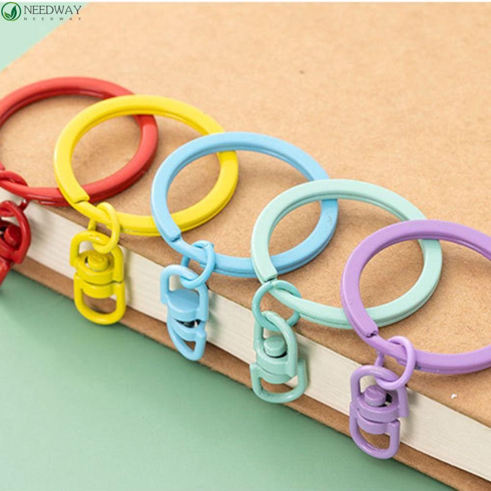 Needway Berputar Gesper Kunci Nyaman 10 Pcs Permen Warna Handmade Diy Perhiasan Warna Murni Keyring Aksesori