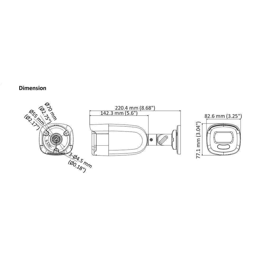 HIKVISION DS-2CE12HFT-F 5MP 3K COLORVU IR 40M OUTDOOR TURBO HD CAMERA