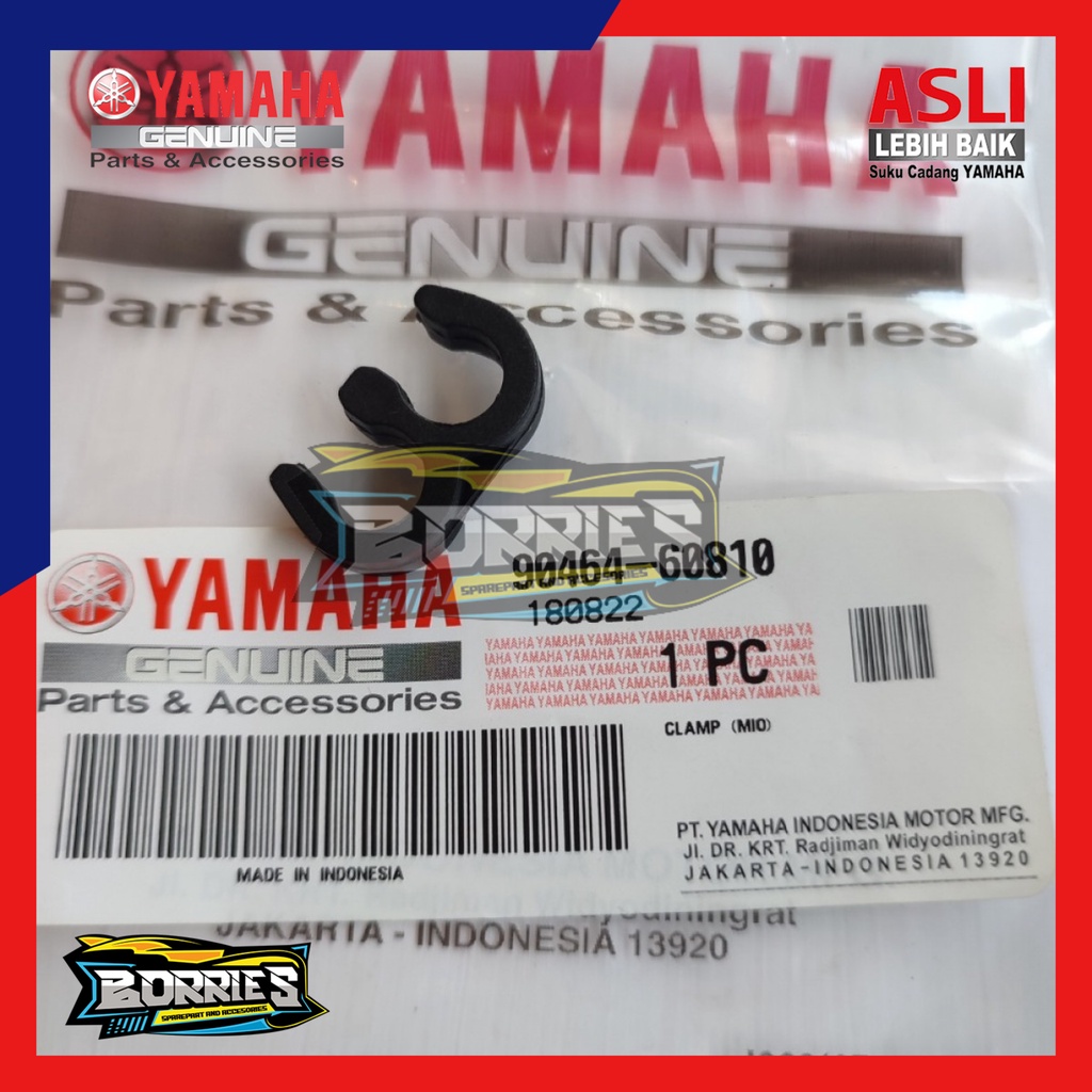 Kleman Clam Pegangan Selang Karburator 90464-60810 Mio Sporty Smile Mio Soul Fno Original