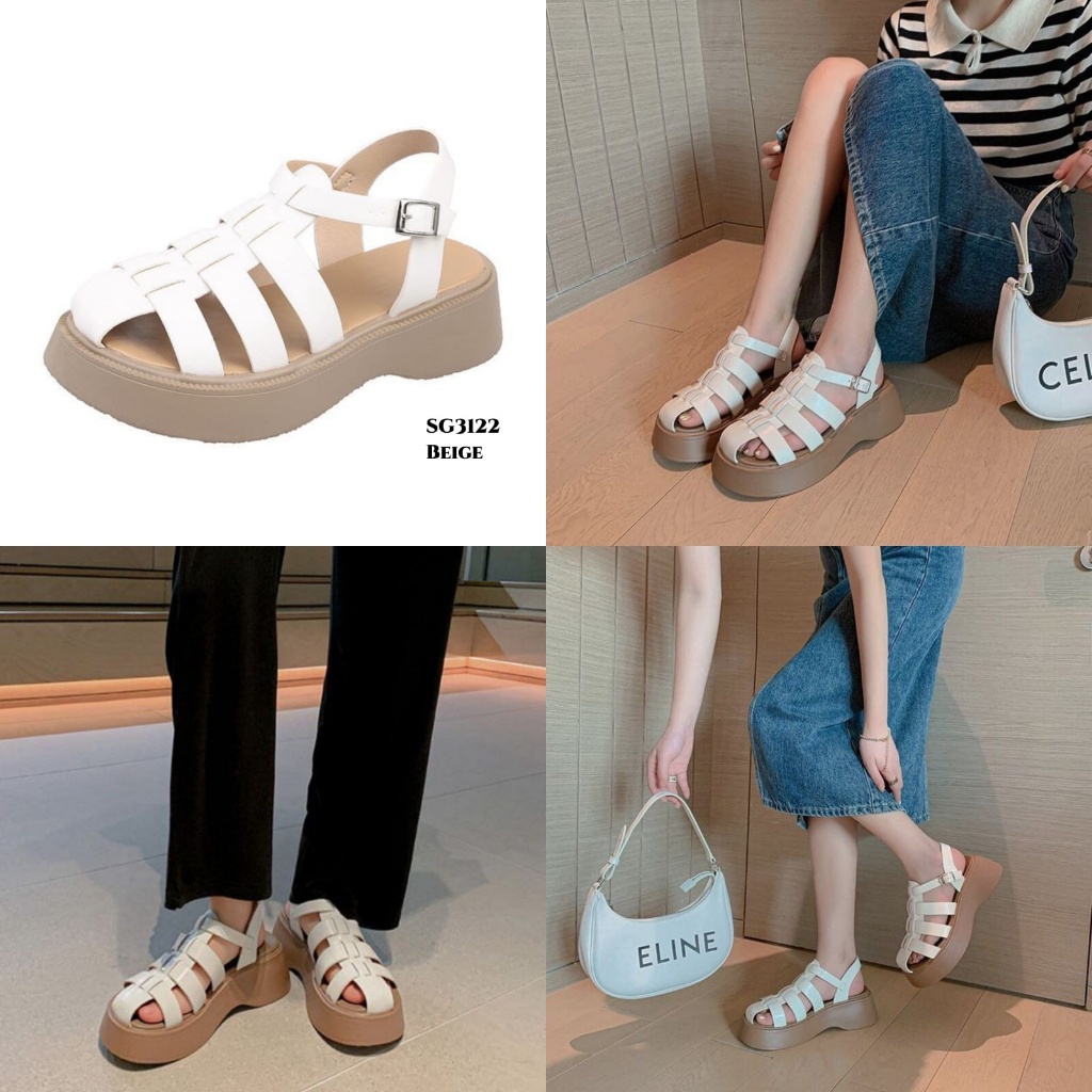 PRF Sandal Retro Women Import Fashion Korea SG3122