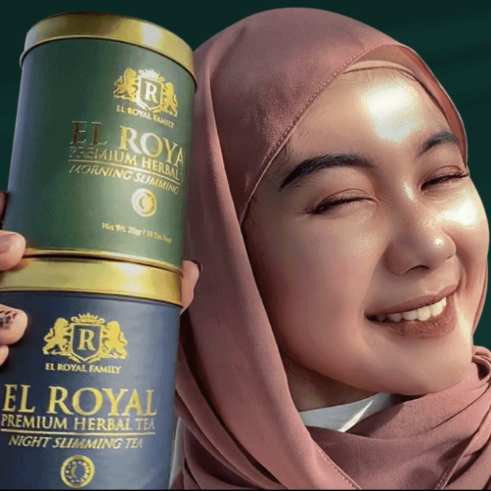 

N.E.W El Royal Tea Premium Herbal Tea pelangsing Teh El Royal